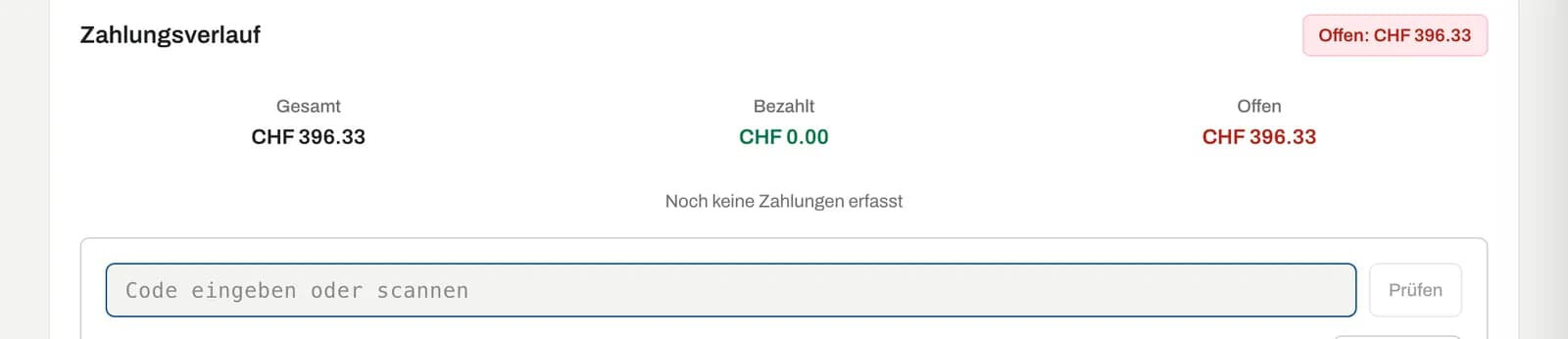 Gutschein einlösen im Zahlungsverlauf einer Buchung