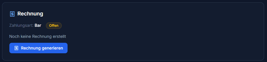 Rechnung generieren