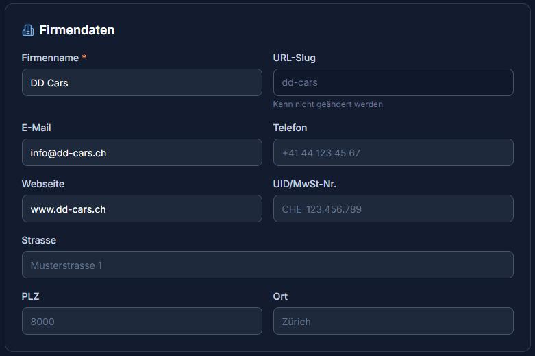 Firmendaten